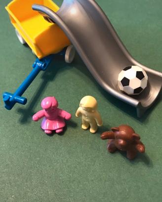 Playmobil scivolo, carretto e giochi di Natale