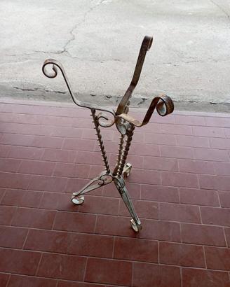 Porta vaso in ferro battuto anni 70/80