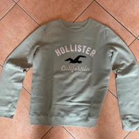 Felpa girocollo con stampa del logo Hollister