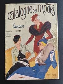 catalogo di moda vintage inverno 1934 parigi