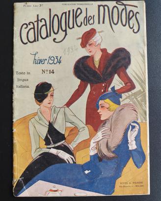 catalogo di moda vintage inverno 1934 parigi