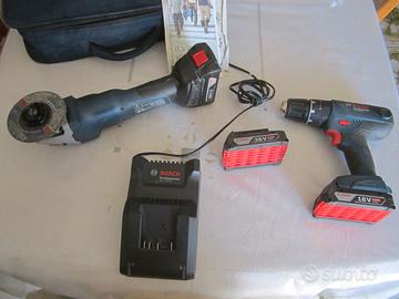 AVVITATORE –TRAPANO+SMERIGLIATORE-BOSCH-PROF-18V