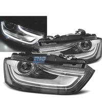 FARI PER AUDI A4 B8 12-15 DRL NERI