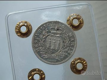 Moneta 1 Lira 1898 San Marino - Argento 