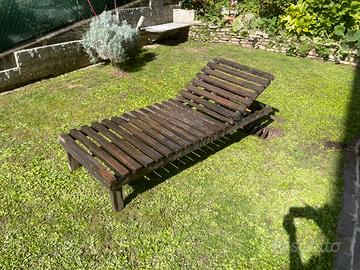 Lettino in legno di larice