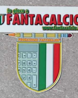 Due adesivi gadget fantacalcio anni '90
