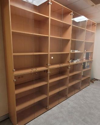 Libreria/Armadio ufficio con ante in vetro