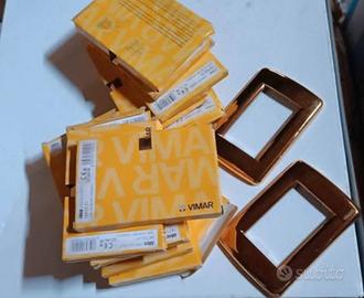 17 placche luce in ottone VIMAR