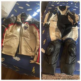 DAINESE tuta e giubbotto pelle moto
