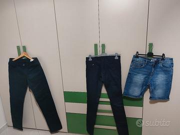Lotto 3 pantaloni uomo tg 44/46 (1 nuovo) 