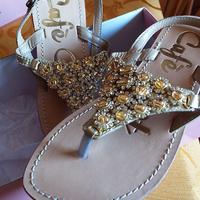 Sandali gioiello donna in pelle