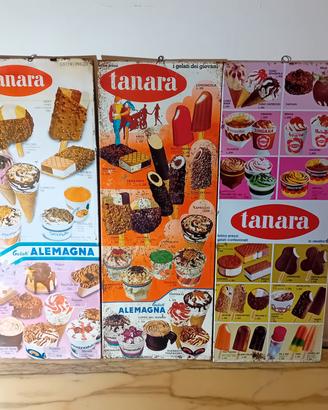 3 Insegne Tabelle Gelati Tanara