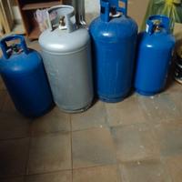  4 bombole gas 2 da 25 e 2 da 15 kg