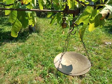 antica bilancia stadera  in ottone