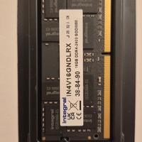 RAM Laptop 16GB DDR4 2400MHz CL15 SODIMM Integral