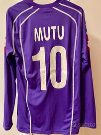 Maglia Fiorentina Adrian Mutu autografata