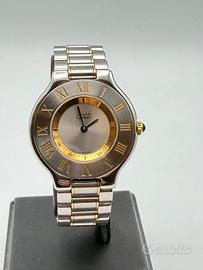 Cartier Must 21 Acciaio Oro Bracciale a Maglie