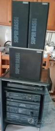 impianto stereo giradischi Sanyo completo 