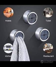 Clip porta asciugamani strofinacci 3 pezzi muro
