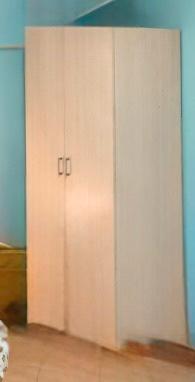Armadio due ante in legno chiaro tipo olmo