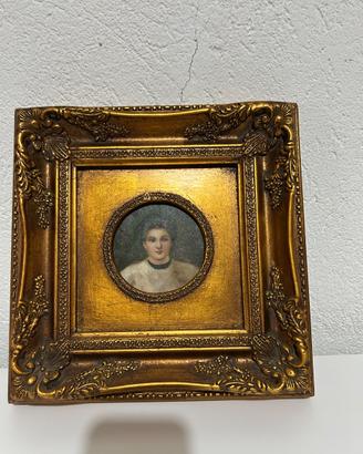 Quadro ritratto di donna 27x27