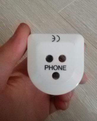 Connettore italiano tripolare - splitter ADSL Hama