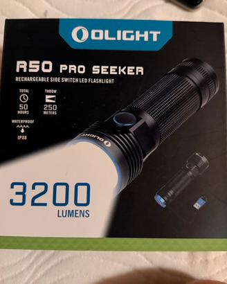 Torcia Olight R50 Pro Seeker 3200 Lumen Come Nuova