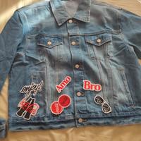 Jeans jacket brandizzata Coca-Cola e Kit patch