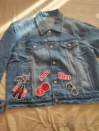 Jeans jacket brandizzata Coca-Cola e Kit patch