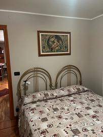 Letto matrimoniale in ottone