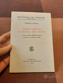 Hermann Fränkel, Testo critico e critica del testo