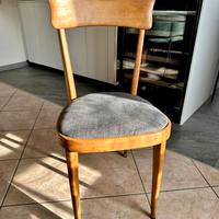 Sedie da cucina in legno con seduta imbottita