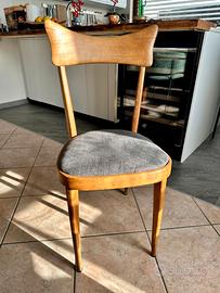 Sedie da cucina in legno con seduta imbottita