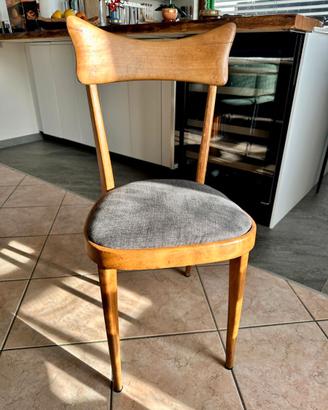 Sedie da cucina in legno con seduta imbottita