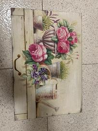 Quadretto dipinto raffigurante fiori per la casa