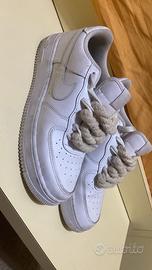 Nike air force con corda beige