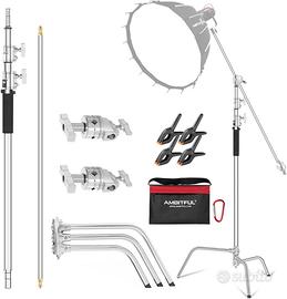 AMBITFUL C-Stand 320cm Heavy Duty + Braccio +