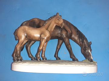 Cavalli porcellana Guido Cacciapuoti. Capodimonte