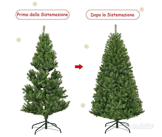 Albero di Natale 180 cm, con luci