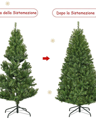 Albero di Natale 180 cm, con luci