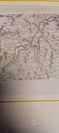 antica stampa di lago di Como rarissima 