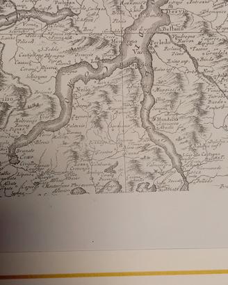 antica stampa di lago di Como rarissima 