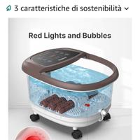 Massaggiatore piedi con pediluvio 
