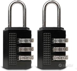 Set 2 Lucchetto per Zaino, Valigie e Armadietti in