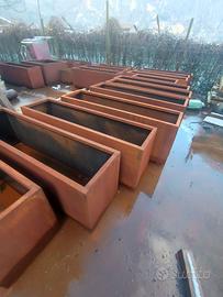 Fioriere in acciaio corten