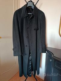 Cappotto vintage uomo lana/cashmere tg. 52