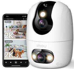Imou 3K Telecamera WiFi Interno Doppio Obiettivo c