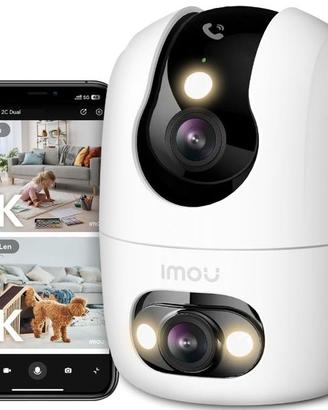 Imou 3K Telecamera WiFi Interno Doppio Obiettivo c