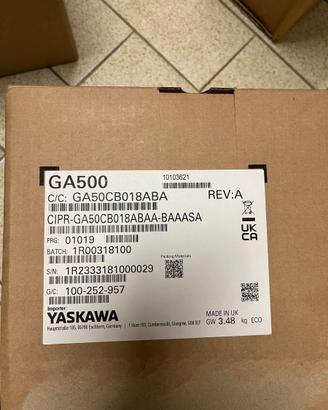 Yaskawa inverter 1f 4kw GA500 cod. GA50CB018ABA