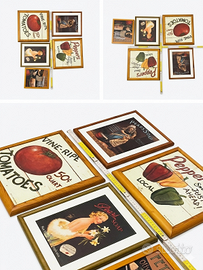 Set di Quadretti Vintage (Cucina/Bagno)